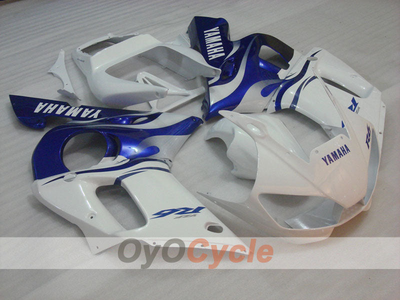 Kit de carénage injecté pour YZF-R6 98-02 - Bleu, blanc - Style d'usine #OYO87905998 Image principale du produit
