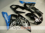 Kit de carénage injecté pour YZF-R6 98-02 - Bleu, noir - Flamme #OYO87905999