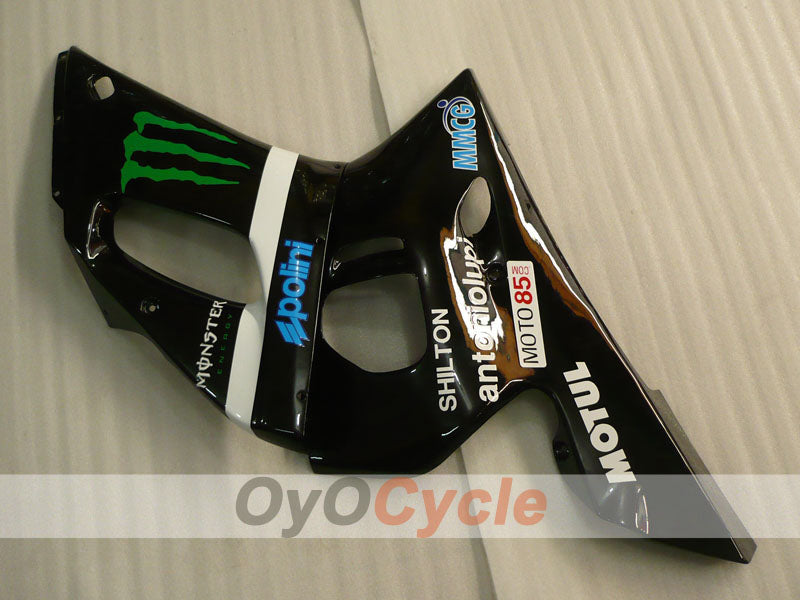 Kit de carénage injecté pour YZF-R6 98-02 - Noir - Monster #OYO87906000