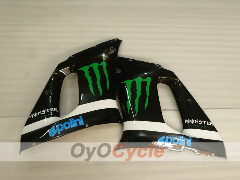 Kit de carénage injecté pour YZF-R6 98-02 - Noir - Monster #OYO87906000