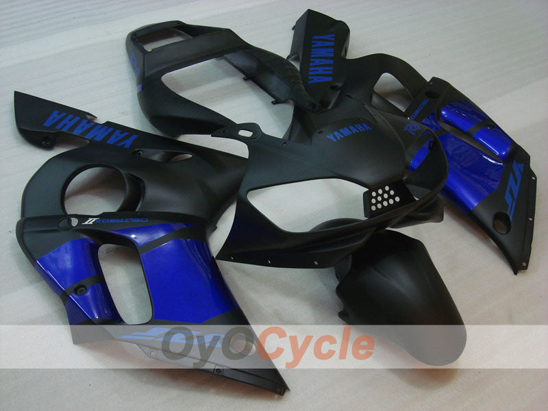 Kit de carénage injecté pour YZF-R6 98-02 - Bleu, noir, mat - Style d'usine #OYO87906002 Image principale du produit