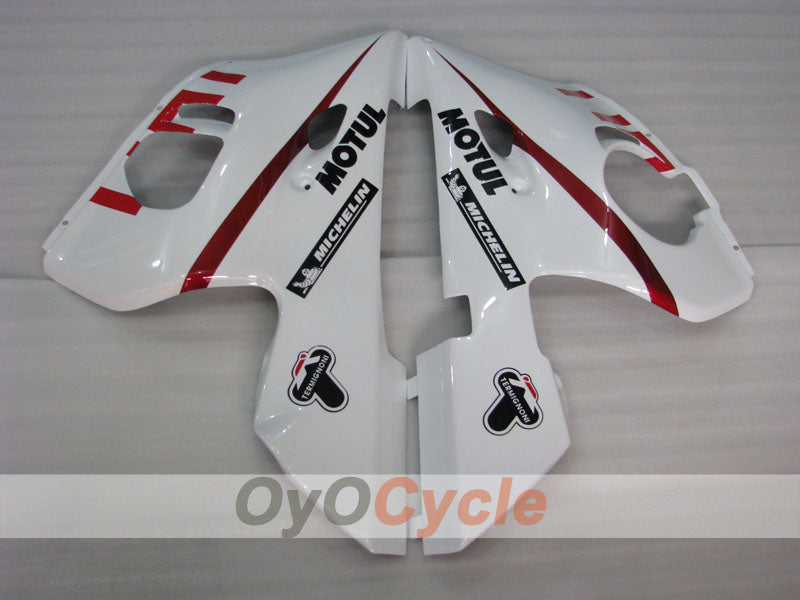 Kit de carénage injecté pour YZF-R6 98-02 - Rouge, blanc - FIAT #OYO87906004