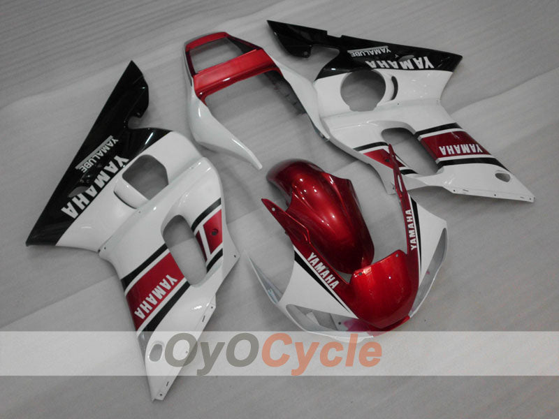 Kit de carénage injecté pour YZF-R6 98-02 - Rouge, Blanc, Noir - Style d'usine #OYO87906005
