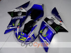 Kit de carénage injecté pour YZF-R6 98-02 - Bleu, Blanc, Noir - Monster #OYO87906006