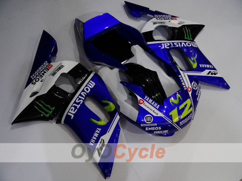 Kit de carénage injecté pour YZF-R6 98-02 - Bleu, Blanc, Noir - Monster #OYO87906006 Image principale du produit