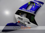 Kit de carénage injecté pour YZF-R6 98-02 - Bleu, Blanc, Noir - Monster #OYO87906006