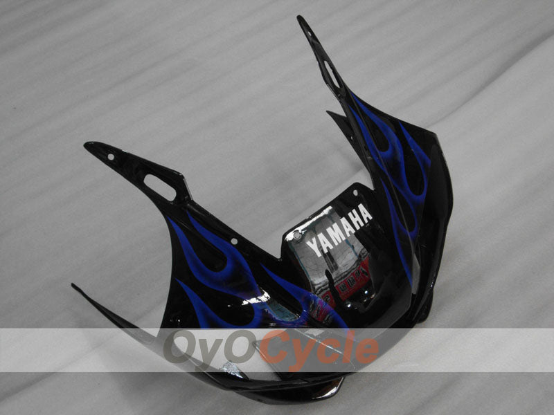 Kit de carénage injecté pour YZF-R6 98-02 - Bleu, Noir - Flamme #OYO87906008