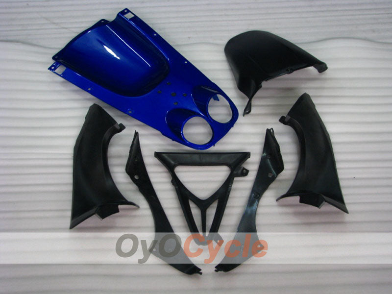 Kit de carénage injecté pour YZF-R6 98-02 - Bleu, Noir - Style d'usine #OYO87906009