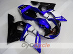 Kit de carénage injecté pour YZF-R6 98-02 - Bleu, Noir - Style d'usine #OYO87906010