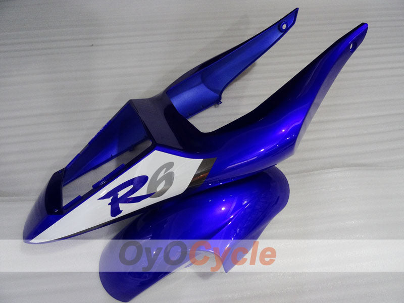 Kit de carénage injecté pour YZF-R6 98-02 - Bleu, Noir - Style d'usine #OYO87906010