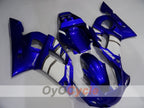 Kit de carénage injecté pour YZF-R6 98-02 - Bleu, Noir - Style d'usine #OYO87906011