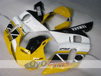 Kit de carénage injecté pour YZF-R6 98-02 - Jaune, Blanc - Style d'usine #OYO87906013