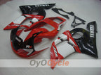 Kit de carénage injecté pour YZF-R6 98-02 - Rouge, Noir - Style d'usine #OYO87906014