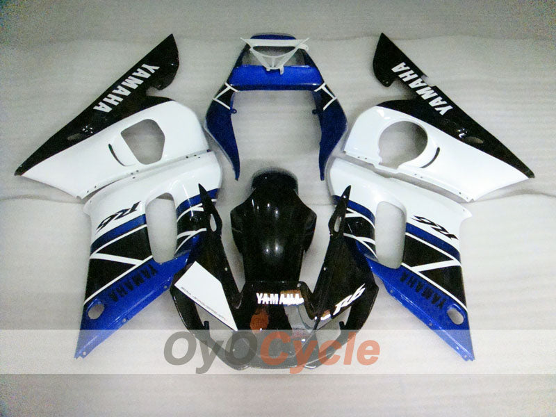 Kit de carénage injecté pour YZF-R6 98-02 - Bleu, Noir - Style d'usine #OYO87906016