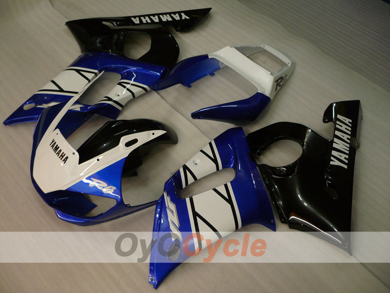 Kit de carénages à injection pour YZF-R6 98-02 - Bleu, Blanc - Style d'origine #OYO87906018