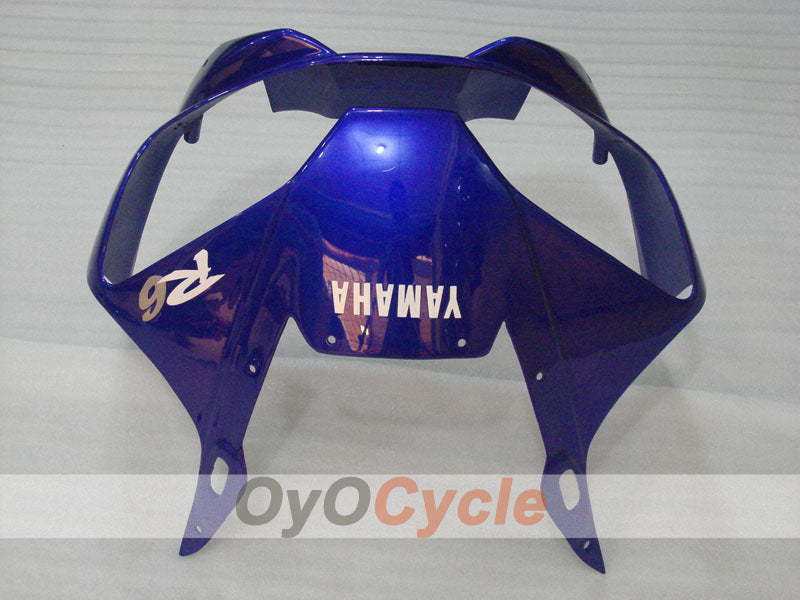Kit de carénages à injection pour YZF-R6 98-02 - Bleu, Blanc - Style d'origine #OYO87906020