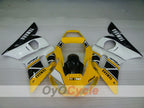 Kit de carénages à injection pour YZF-R6 98-02 - Jaune, Blanc - Style d'origine #OYO87906021