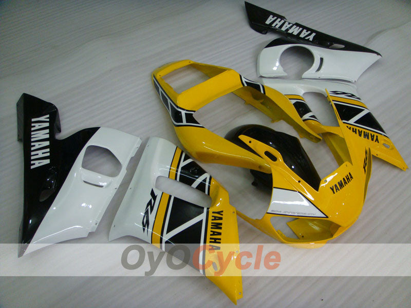 Kit de carénages à injection pour YZF-R6 98-02 - Jaune, Blanc - Style d'origine #OYO87906021