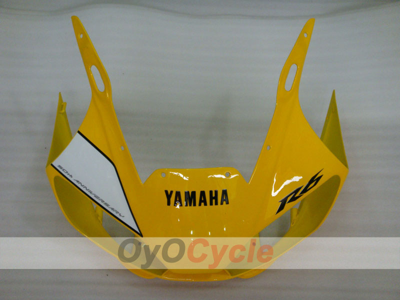 Kit de carénages à injection pour YZF-R6 98-02 - Jaune, Blanc - Style d'origine #OYO87906021