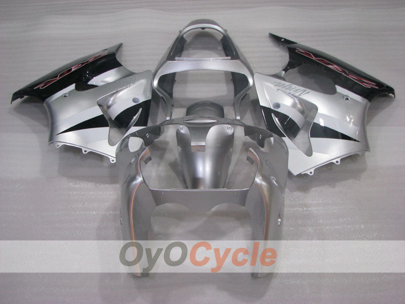 Kit de carénages à injection pour NINJA ZX-6R 00-02 - Noir, Argent - Style d'origine #OYO87906022 Image secondaire du produit