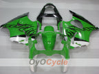 Kit de carénages à injection pour NINJA ZX-6R 00-02 - Vert, Noir - Style d'origine #OYO87906023