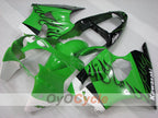 Kit de carénages à injection pour NINJA ZX-6R 00-02 - Vert, Noir - Style d'origine #OYO87906023