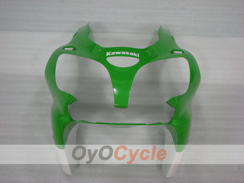 Kit de carénages à injection pour NINJA ZX-6R 00-02 - Vert, Noir - Style d'origine #OYO87906023