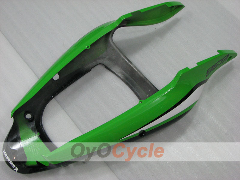 Kit de carénages à injection pour NINJA ZX-6R 00-02 - Vert, Noir - Style d'origine #OYO87906023