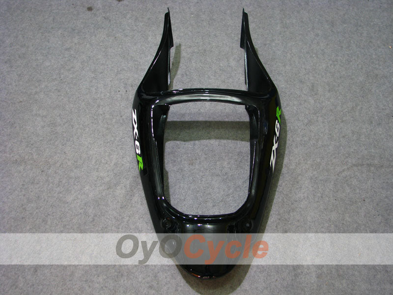 Kit de carénages à injection pour NINJA ZX-6R 00-02 - Vert, Noir - Flamme #OYO87906025