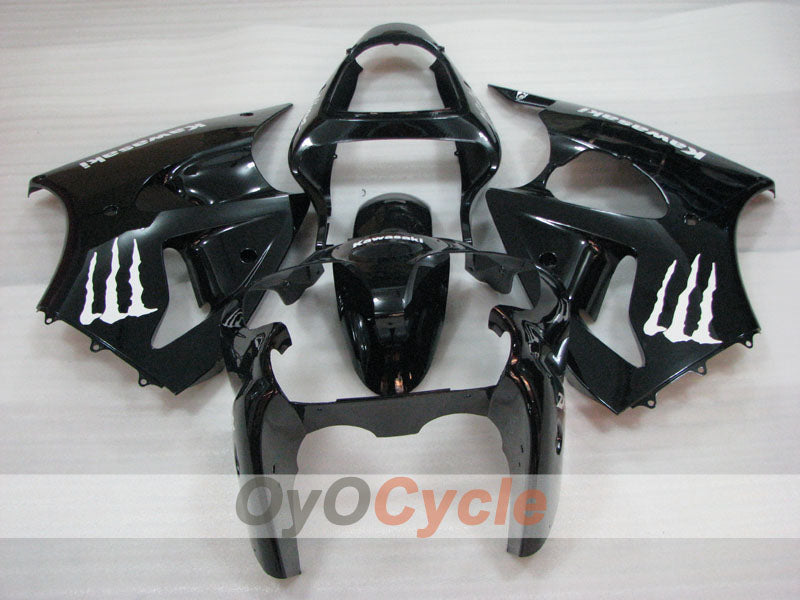 Kit de carénages à injection pour NINJA ZX-6R 00-02 - Noir - Monster #OYO87906026