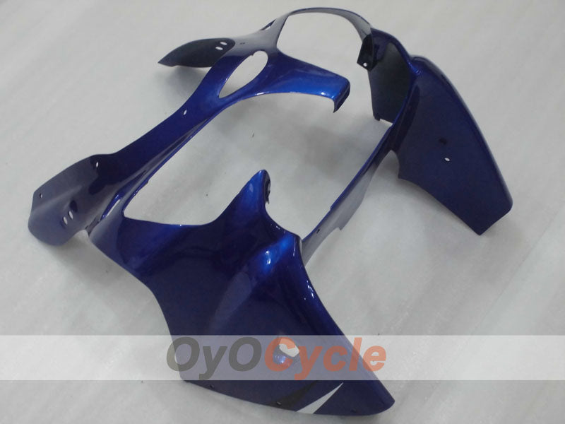 Kit de carénages à injection pour NINJA ZX-6R 00-02 - Bleu, Blanc, Noir - Style d'origine #OYO87906029