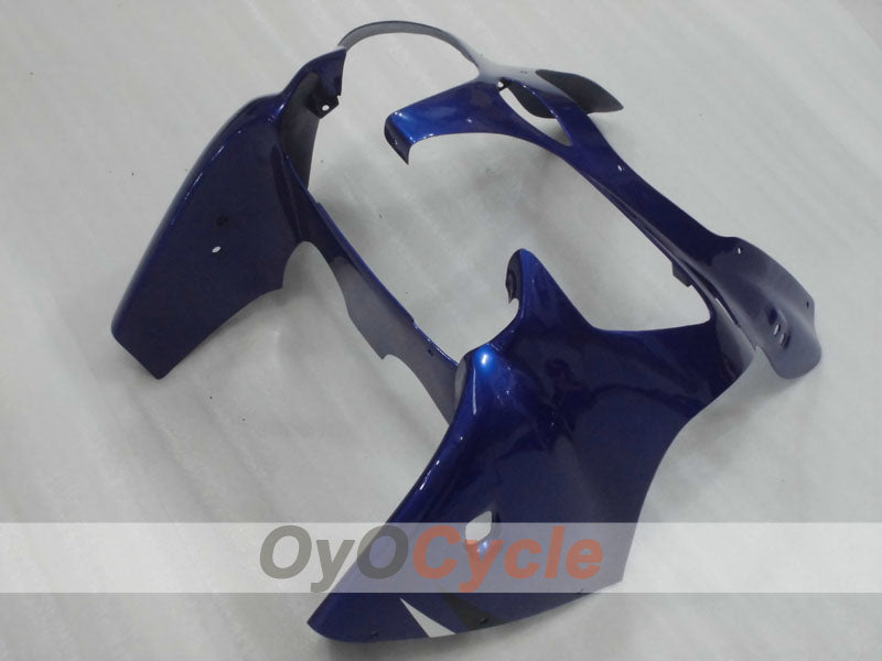 Kit de carénages à injection pour NINJA ZX-6R 00-02 - Bleu, Blanc, Noir - Style d'origine #OYO87906029