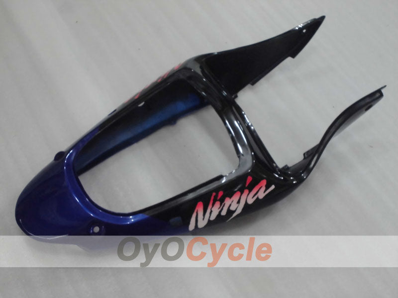 Kit de carénages à injection pour NINJA ZX-6R 00-02 - Bleu, Blanc, Noir - Style d'origine #OYO87906029