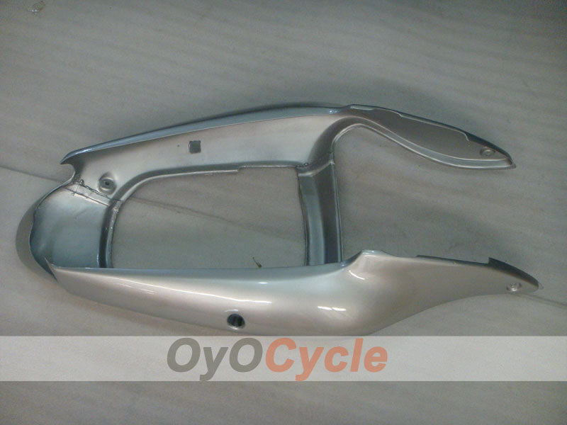 Kit de carénage à injection pour NINJA ZX-6R 00-02 - Argent - Sans autocollant / décalcomanie, style d'usine #OYO87906031