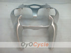 Kit de carénage à injection pour NINJA ZX-6R 00-02 - Argent - Sans autocollant / décalcomanie, style d'usine #OYO87906031
