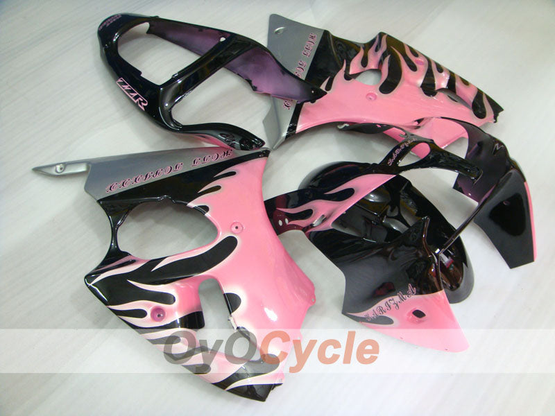 Kit de carénage à injection pour NINJA ZX-6R 00-02 - Noir, Rose - Personnalisé #OYO87906032