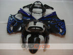 Kit de carénage à injection pour NINJA ZX-6R 00-02 - Bleu, Noir - Flamme #OYO87906033