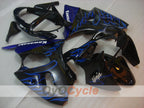 Kit de carénage à injection pour NINJA ZX-6R 00-02 - Bleu, Noir - Flamme #OYO87906033