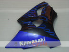 Kit de carénage à injection pour NINJA ZX-6R 00-02 - Bleu, Noir - Flamme #OYO87906033