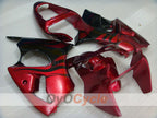 Kit de carénage à injection pour NINJA ZX-6R 00-02 - Rouge, Noir - Flamme #OYO87906035