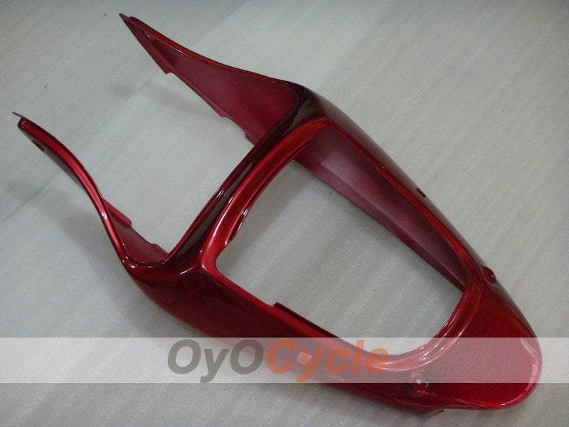 Kit de carénage à injection pour NINJA ZX-6R 00-02 - Rouge, Noir - Flamme #OYO87906035