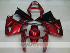 Kit de carénage à injection pour NINJA ZX-6R 00-02 - Rouge, Noir - Flamme #OYO87906035