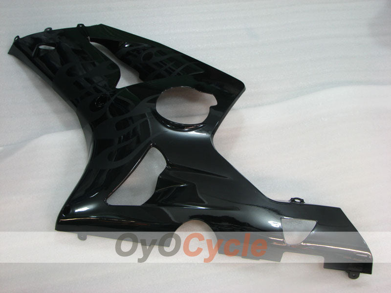 Kit de carénage à injection pour NINJA ZX-6R 03-04 - Noir - Flamme #OYO87906037