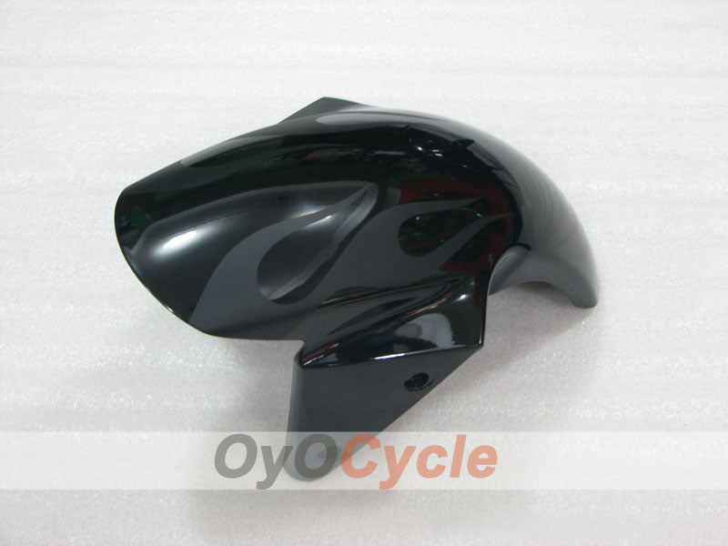 Kit de carénage à injection pour NINJA ZX-6R 03-04 - Noir - Flamme #OYO87906037