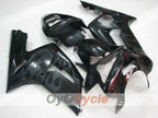 Kit de carénage à injection pour NINJA ZX-6R 03-04 - Noir - Flamme #OYO87906037