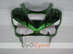Kit de carénage à injection pour NINJA ZX-6R 03-04 - Vert, Noir - Flamme #OYO87906038