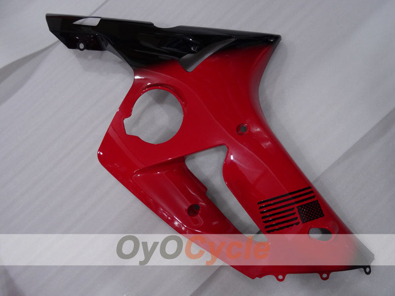 Kit de carénage à injection pour NINJA ZX-6R 03-04 - Rouge, Noir - Style d'usine #OYO87906039