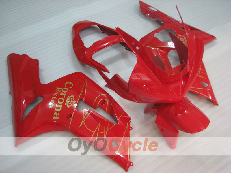 Kit de carénage à injection pour NINJA ZX-6R 03-04 - Rouge - Corona #OYO87906040