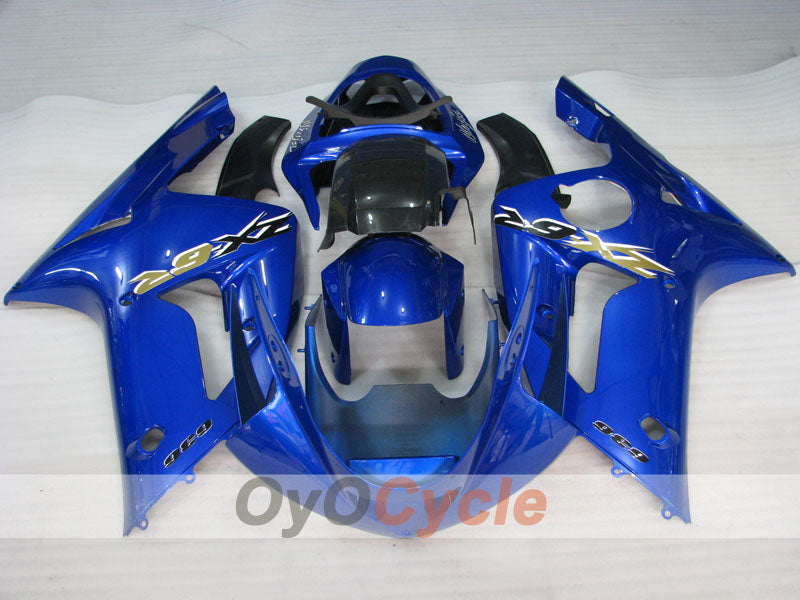 Kit de carénages injectés pour NINJA ZX-6R 03-04 - Bleu - Style d’origine #OYO87906042