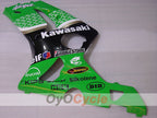 Kit de carénages injectés pour NINJA ZX-6R 03-04 - Vert, Noir - Nakano #OYO87906045